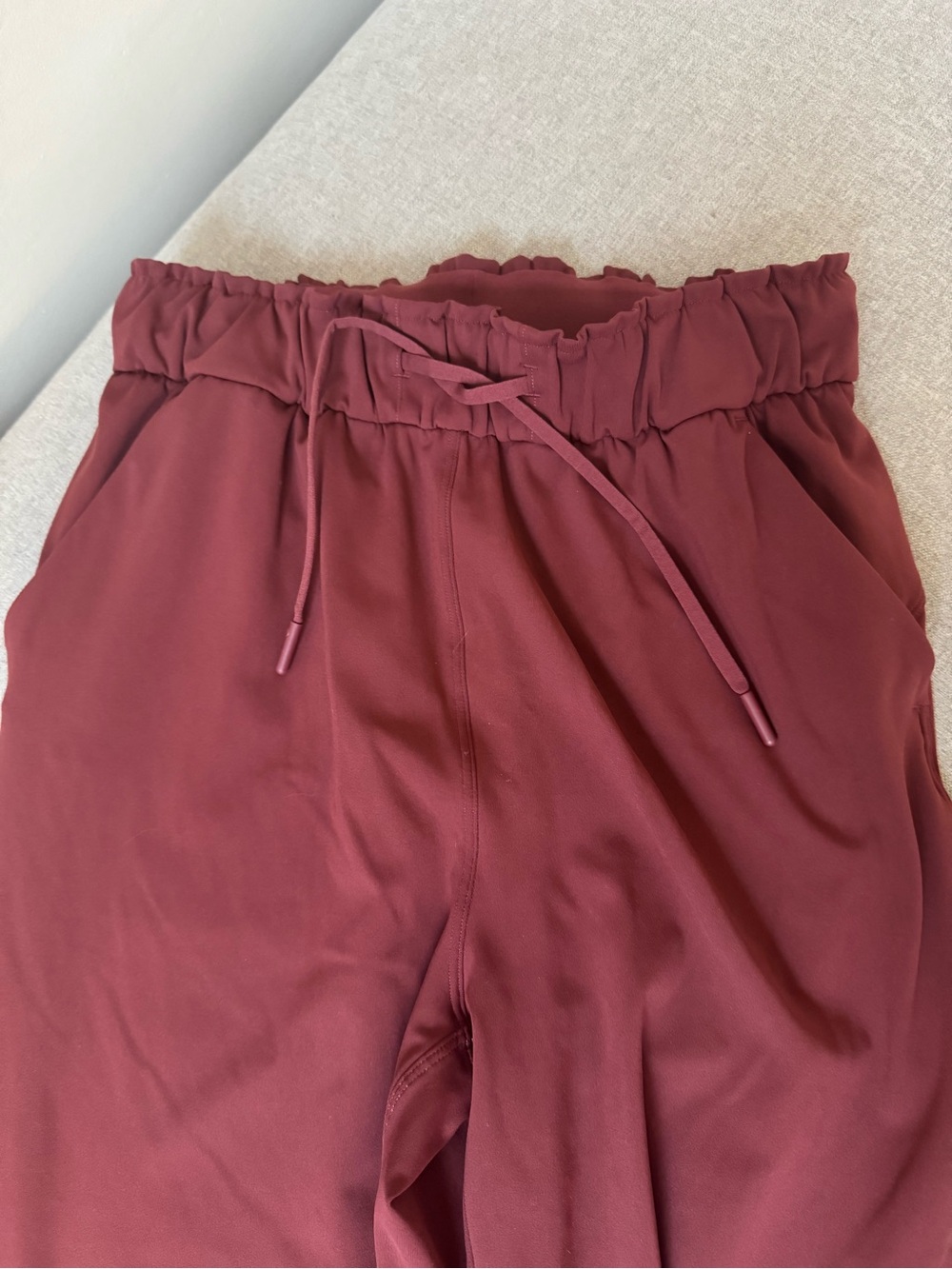 Lululemon joggers with ruffle waistband